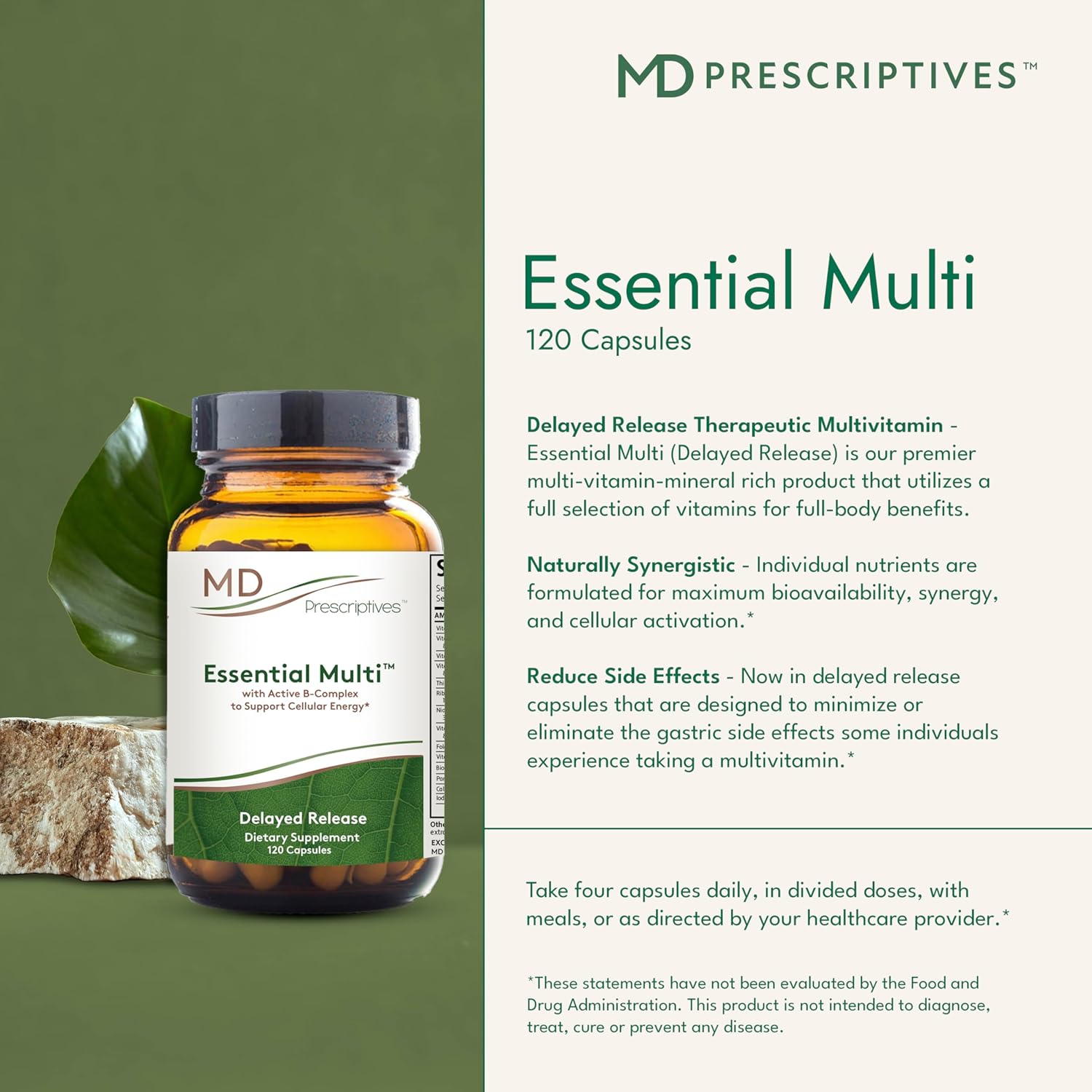 Essential Multi 120 vcaps * New and Improved "2 Cap" Formula *