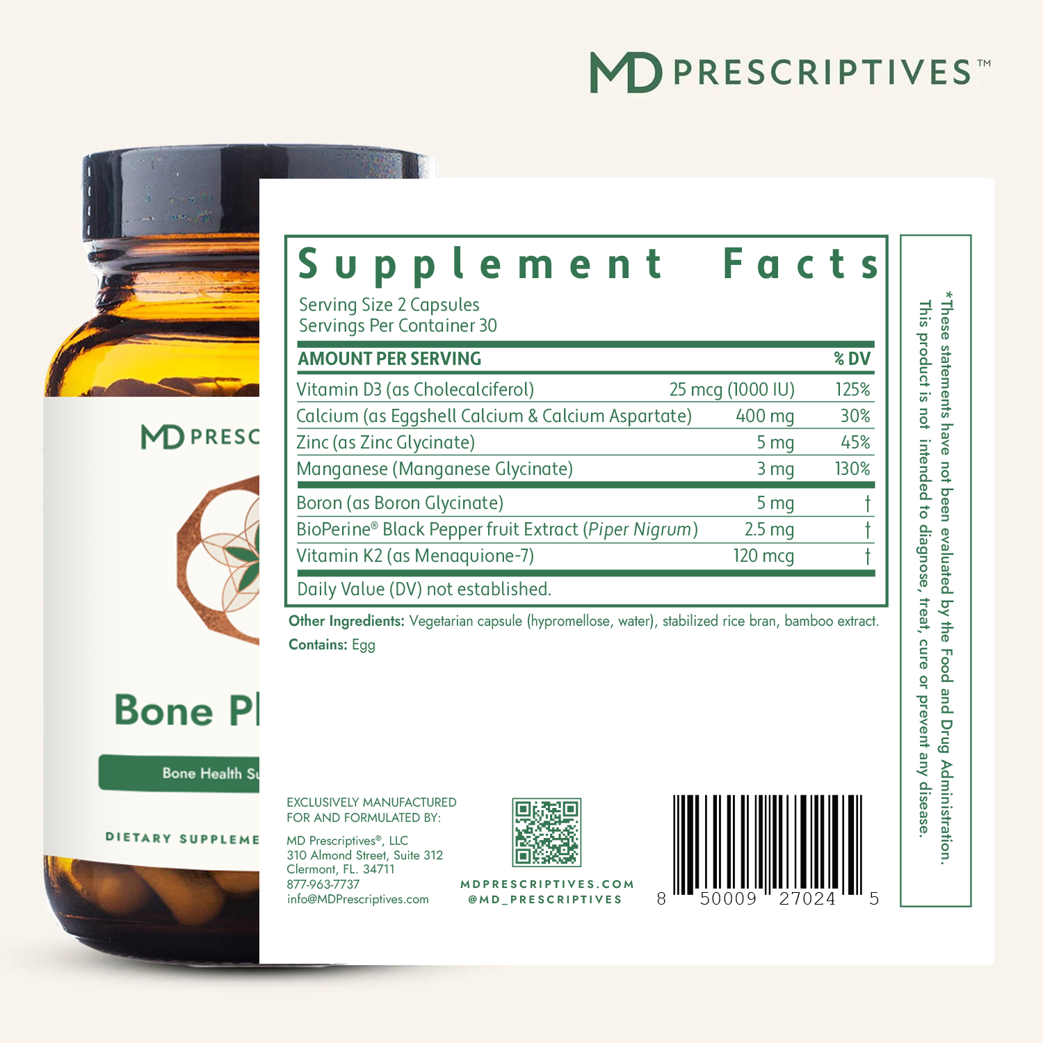 Bone Plus MD "Bone Health Support with K2" (replaces Osteo MD, same formula)