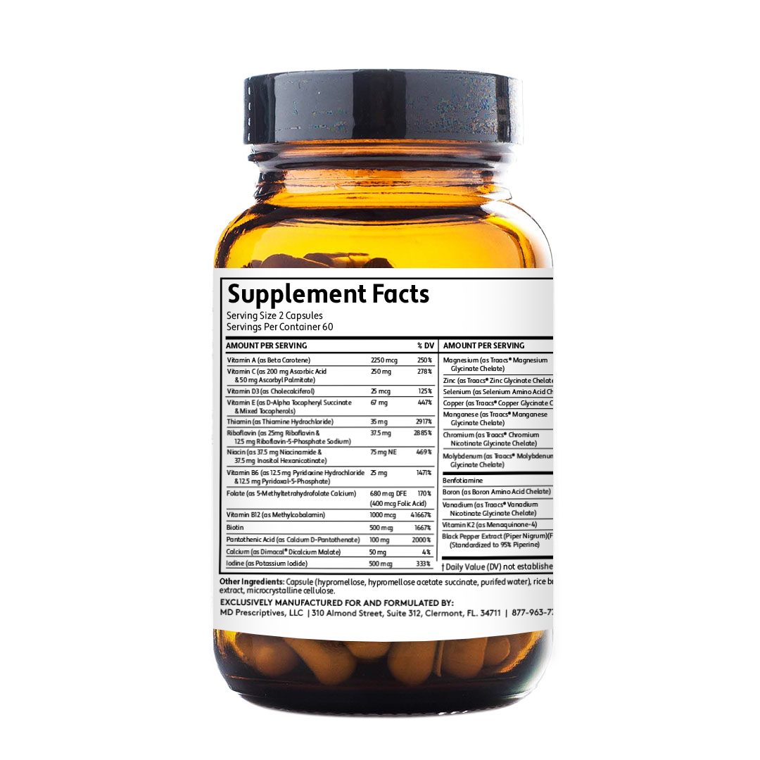 Essential Multi 120 vcaps * New and Improved "2 Cap" Formula *