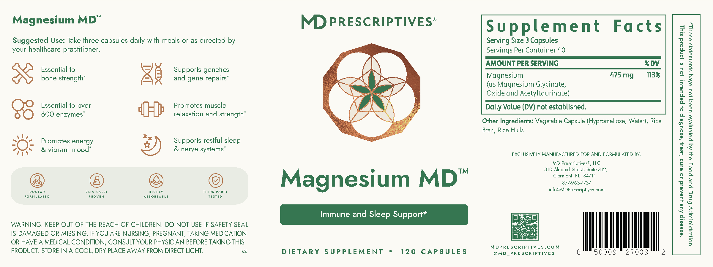 Magnesium MD 120 vcaps
