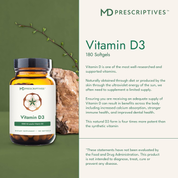 Vitamin D3 180 Softgels